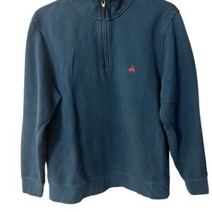 Brooks Brothers Brushed Terry Half Zip